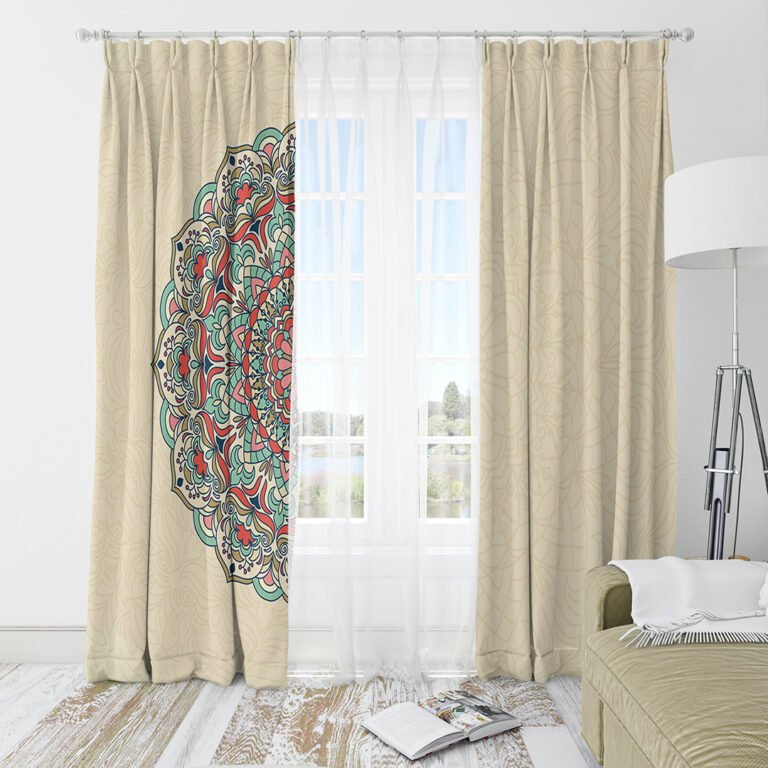 ستارة مندلا بايج ملون نص