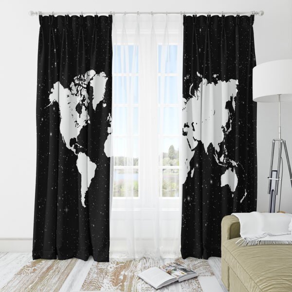 ستارة اسود خريطة العالم