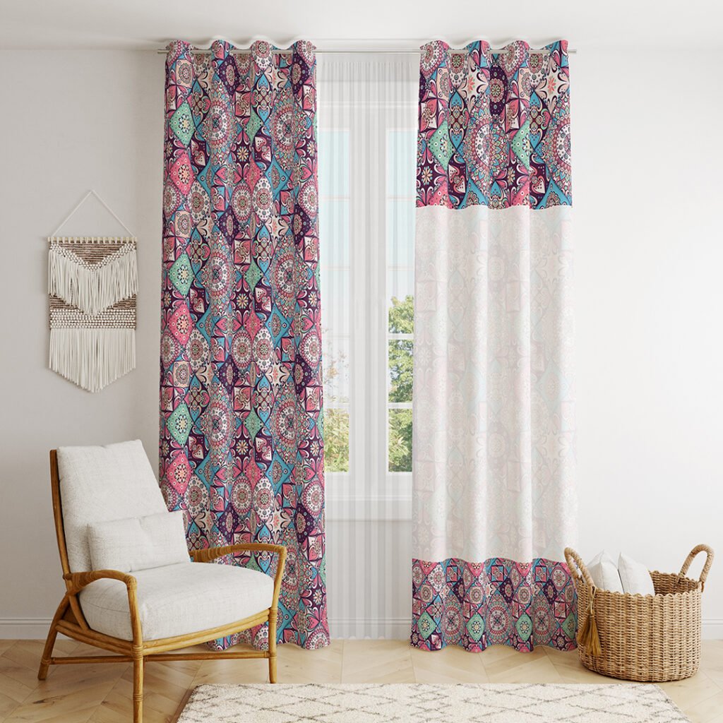 ستارة مندلا اشكال ملون بمبى