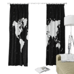 ستارة اسود خريطة العالم