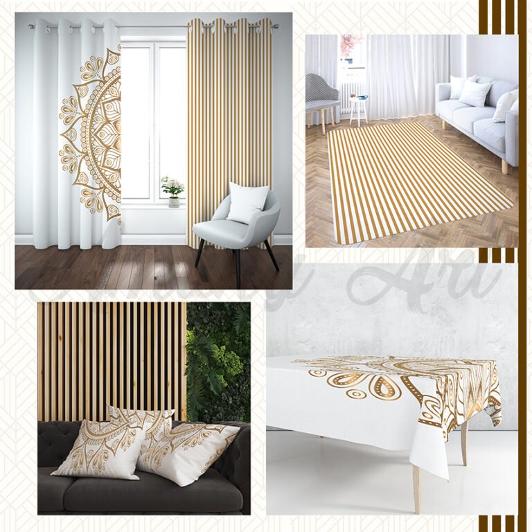 احدث الستائر المطبوعه 3d بوهو ستايل