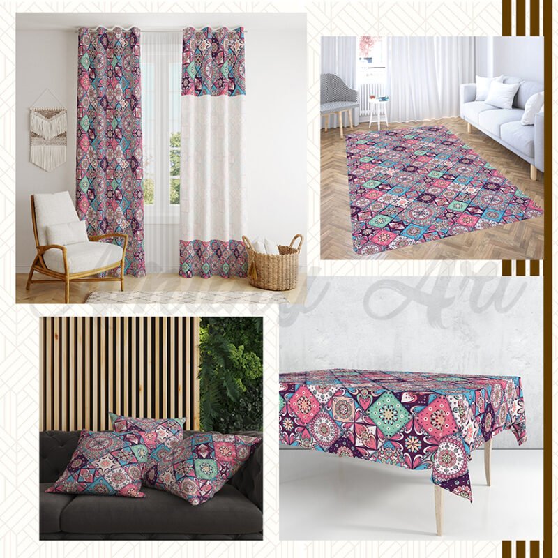 احدث الستائر المطبوعه 3d بوهو ستايل