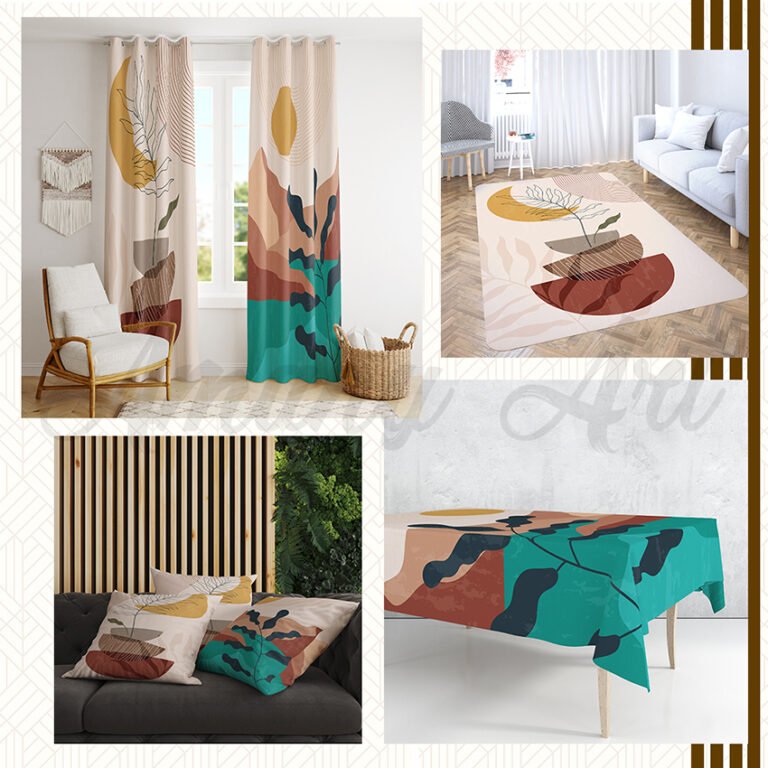 احدث الستائر المطبوعه 3d بوهو ستايل