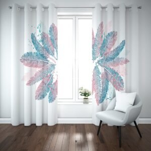 ستارة ابيض ريش ازرق