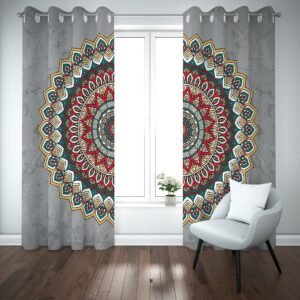 ستارة رمادى مندلا ملون